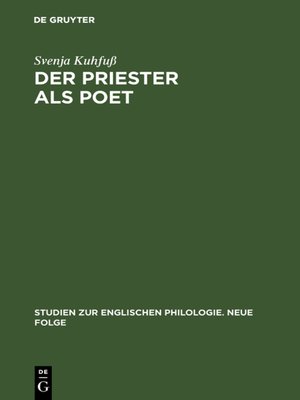 cover image of Der Priester als Poet